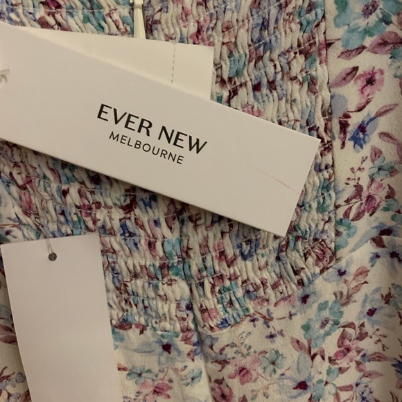 Evernew Alexandra Pintuck Floral Dress Midaxi - Picture 7 of 7